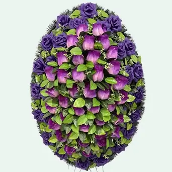 Красивые венки из искусственных цветов - 80 фото